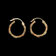 10K Tri-Colour Gold Rope Twist Hoop Earrings