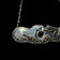 Sterling Silver Fighting Ferret / Weasel / Badger & Snake Black Onyx Pendant Necklace