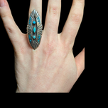 Sterling Silver & Turquoise Ring Navajo