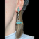 Sterling Silver Native American Turquoise Dangle Stud Earrings Needlepoint
