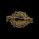 Early Gold Gilt Domed Brooch with Filigree Carnelian & Turquoise