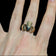 Large 9K Yellow Gold Scottish / Irish Claddagh Ring Size 6 1/4