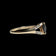10K Yellow Gold Diamond & Sapphire Marquise Split Shank Ring Size 7 1/2