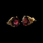 14K Yellow Gold Tourmaline Studs
