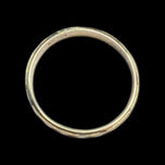 10K Yellow Gold Faceted Bevel Band “And a Day” Ring Size 7