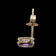 10K Yellow Gold Claw Set Amethyst Stud Earrings