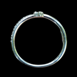 18K White Gold & Diamond Stacker Band Ring By TOUS