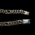 Mexican Sterling Silver Cuban Link Chain Bracelet 6.35mm x 8"