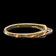 14K White and Yellow Gold Domed Stacker Ring