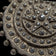 Antique / Victorian Pressed Steel Geometric / Etruscan Star Mourning Brooch