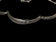 Arched Panel Link Sterling Silver Collar Necklace with Natural Aquamarine