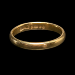 22K Yellow Gold JCM Signed Birmingham Gold Band Ring Size 5