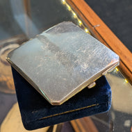 Sterling Silver Burkhardt For Birks Square Compact Mirrored Makeup Case