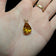 14K Yellow Gold Pear Cut Natural Citrine Pendant