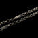 Vintage .800 Silver Rolo Link Watch Fob Chain or Muff Chain Necklace 50" Bolt Clasp