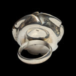 Sterling Silver Large Hollow Rose Flower Statement Ring Size 7 3/4