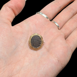Antique Victorian Rolled Gold Human Hair Mourning Brooch Pin
