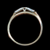 14K White and Yellow Gold Stacker Ring
