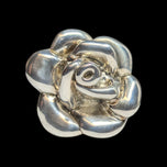 Sterling Silver Bat Ami Israel Electroform Flower Statement Ring Size 5