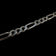 Sterling Silver Italian Figaro Link Chain Bracelet 9.5mm