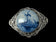 .800 Silver Delft Holland Windmill Brooch with Filigree Setting
