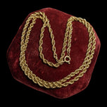 10K Yellow Gold Rope Chain 24"