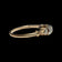 14K Yellow & White Gold & Diamond Art Deco Ring Size 6 3/4