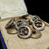 Lot of 13 Victorian Era Pierrot & Pierrette Brass Picture Button