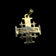 14K Yellow Gold Jerusalem Cross with Sapphires