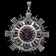 Sterling Silver Los Ballesteros Taxco Purple Sapphire Mexican Necklace Pendant