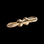 Antique 9K / 9CT Gold Double Ended Dog Clip Albert Watch Chain Watch Fob Connector / Finding