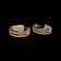 14K Yellow Gold Double Hoop Earrings