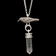 Sterling Silver Designer Thomas Sabo Crow / Raven Black CZ Crystal Necklace