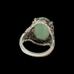 Sterling Silver & Aventurine Ring Size 5 3/4