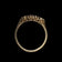 Vintage 9CT Scrollwork 5 Stone Garnet Ring Size 8