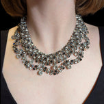 1961 Vintage Christian Dior Rhinestone Collar Necklace - Statement