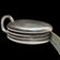 Sterling Silver Retractable Measure / Sewing Tape on Bail Loop
