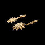 10K Yellow Gold Smiling Golden / Waking Sun Earrings