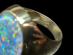 14K Yellow Gold Large Mosaic Opal Triplet Ring Size 8 1/4