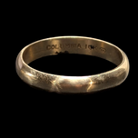Vintage 10K Yellow Gold Band Columbia Ring Size 6.5