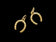 9K Yellow Gold Horseshoe Luck Charm Birmingham England .375 Vintage Hallmarked