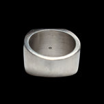 Diesel "Only the Brave" Stamped Silver Designer Signet Ring Size 8 1/4