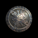 Mexican Designer Sterling Silver Talleres de los Ballesteros Aztec/Mayan Brooch / Pendant