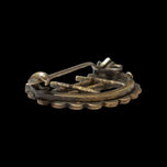 Antique Gold Filled Late Victorian Moon / Gate Sash Pin / Brooch