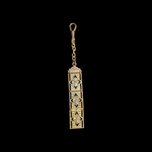 Gold Filled Watch Fob Chain: Panel Link