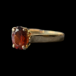 10K Yellow Gold & Garnet Ring Size 5 3/4