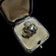 Large 9K Yellow Gold Scottish / Irish Claddagh Ring Size 6 1/4
