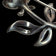 Sterling Silver, Marcasite & Blue Topaz Flower Brooch Art Deco