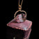 9K Rose Gold Amethyst Spinning Fob Pendant