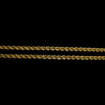 18K Yellow Gold Rope Chain 15.5"